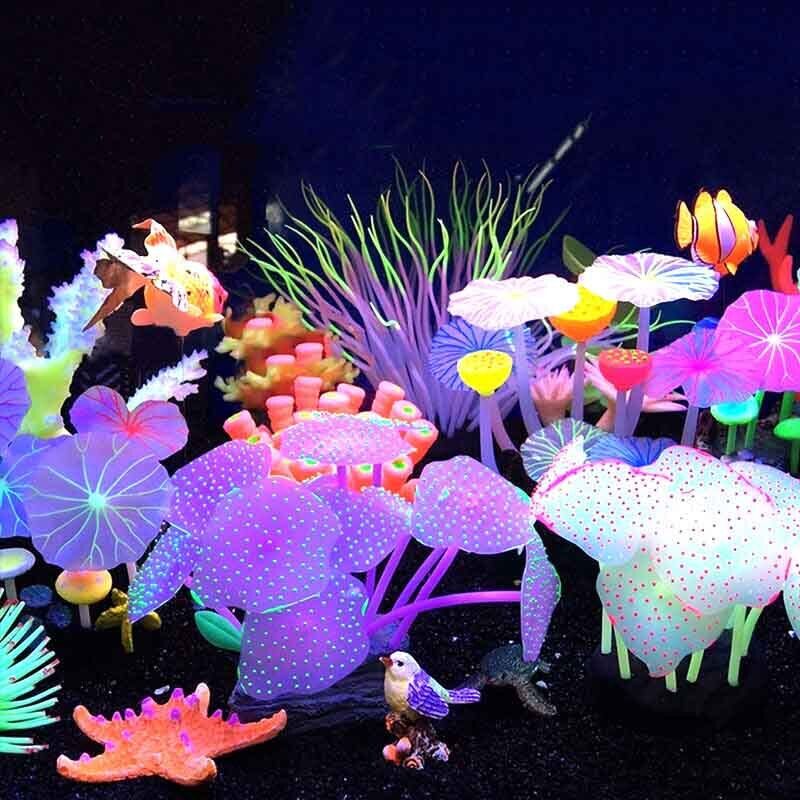 Aquarium Plant Design - Silikon Parlayan Peyzaj Yapay Balık Tankı