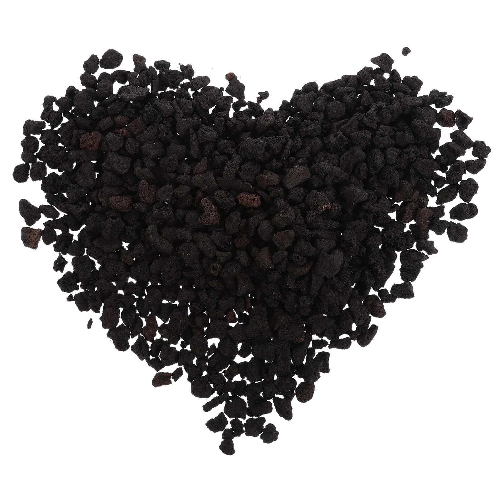 Planted Aquarium With Gravel - Bitkiler için Dekoratif Volkanik Taş Siyah
