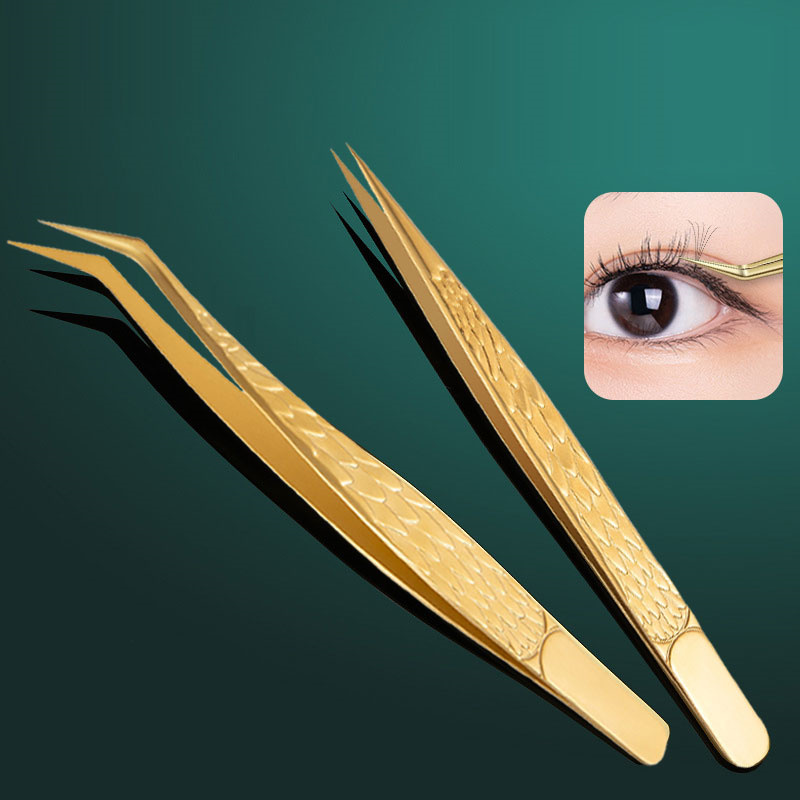 Planted Clip Tweezers - Yanlış kirpik uzatma için 2 adet