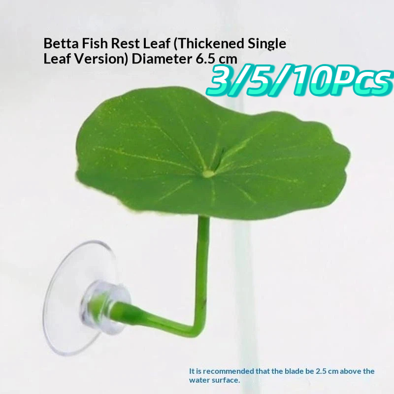 Planted Aquarium For Betta - 3/5/10 Adet Plastik Betta Dinlenme Yaprakları,