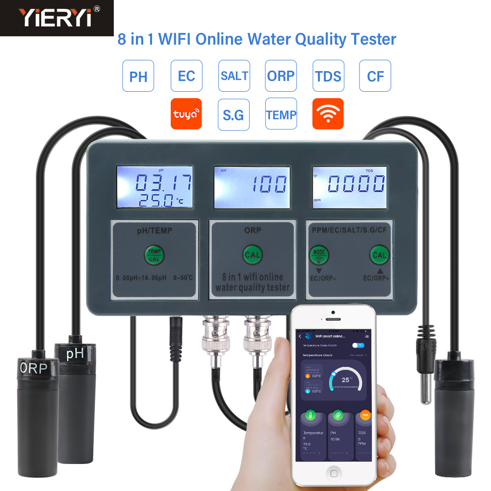 WiFi Tuya akıllı PH ölçer veri - Planted Aquarium Test Kit incelemesi ve fiyatı