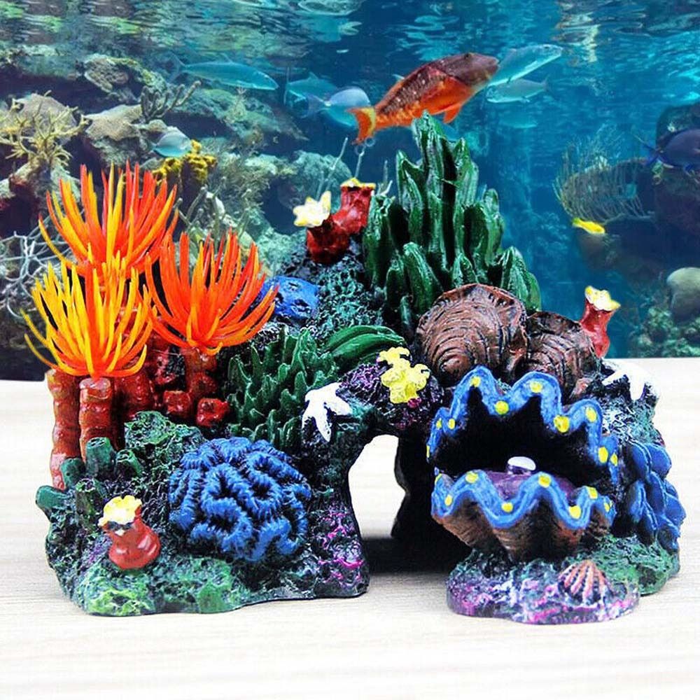 Balık tankı süs simüle mercan  - Aquarium Planted Background incelemesi ve fiyatı