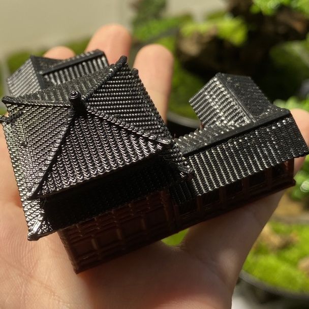 Plastik çin tarzı antik mimari - Planted Aquarium Models incelemesi ve fiyatı
