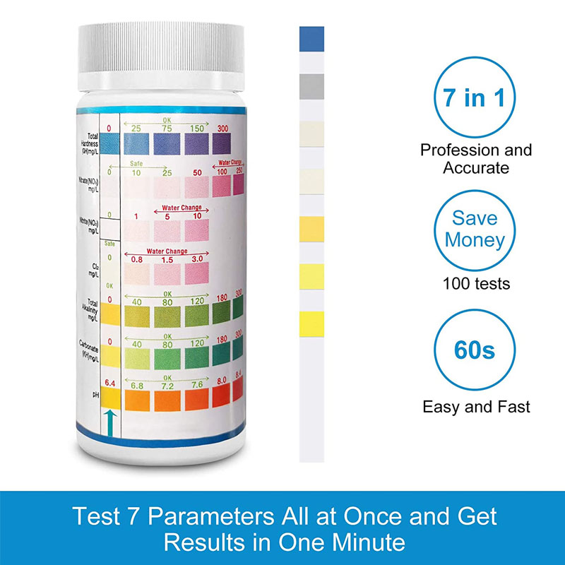 7-IN-1 Akvaryum Test Şeritleri - Planted Aquarium Test Kit incelemesi ve fiyatı