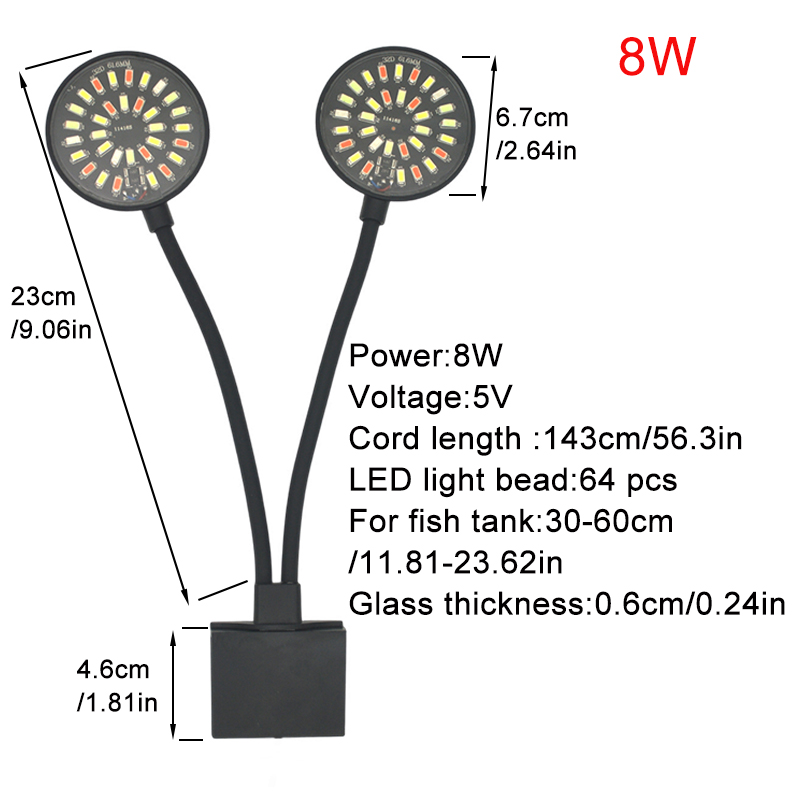 USB Akvaryum LED Işık Balık Ta - Aquarium Plant Grow Light incelemesi ve fiyatı