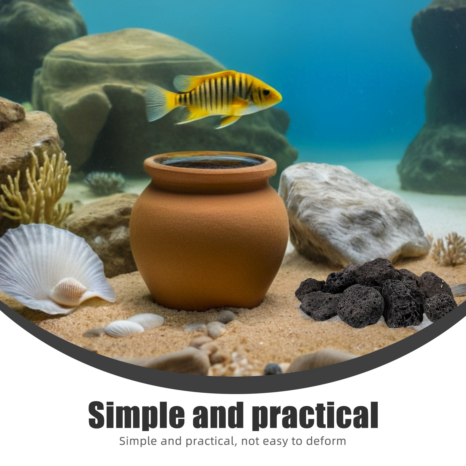 1 paket doğal volkanik taşlar  - Aquarium Plant In Pot incelemesi ve fiyatı