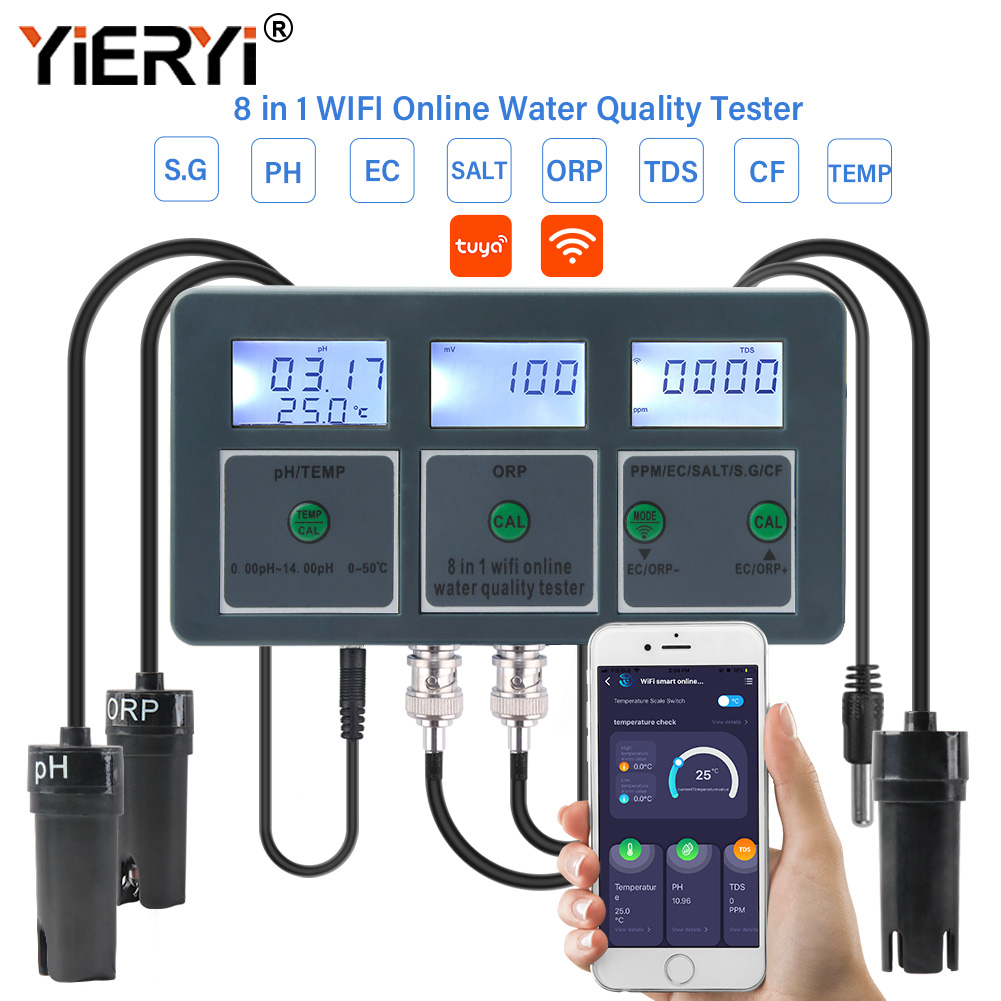 Yieryi WiFi Tuya Akıllı PH ORP - Planted Aquarium Test Kit incelemesi ve fiyatı